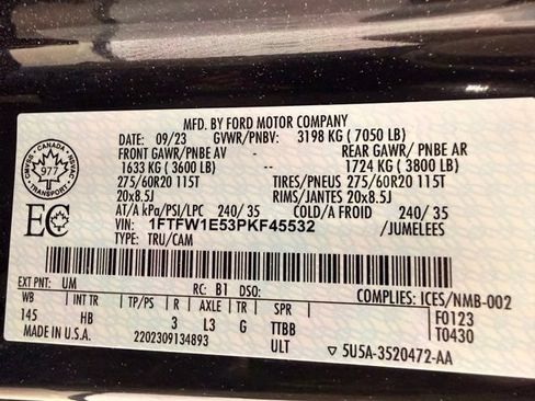 Used 2023 Ford F150 Lariat w/ Equipment Group 502A High AWD/4WD image 57