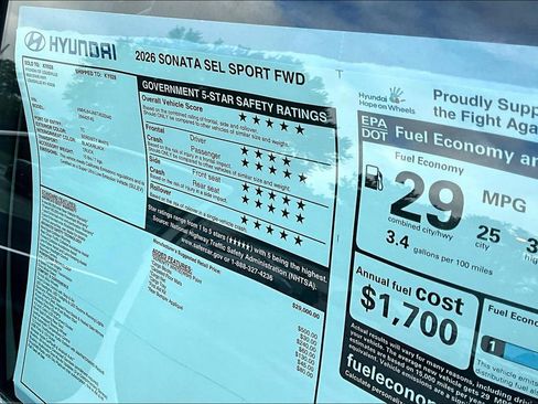 New 2026 Hyundai Sonata SEL image 14