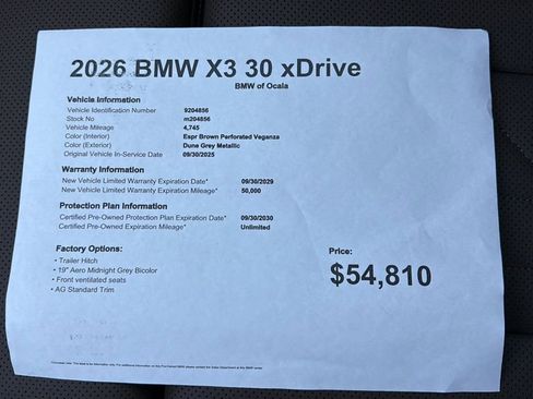 Certified 2026 BMW X3 xDrive30 image 22