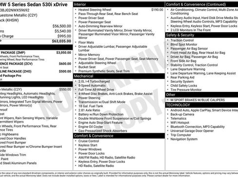 Used 2022 BMW 530i xDrive w/ M Sport Package image 17