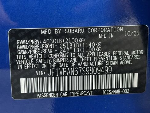 New 2025 Subaru WRX Limited image 22