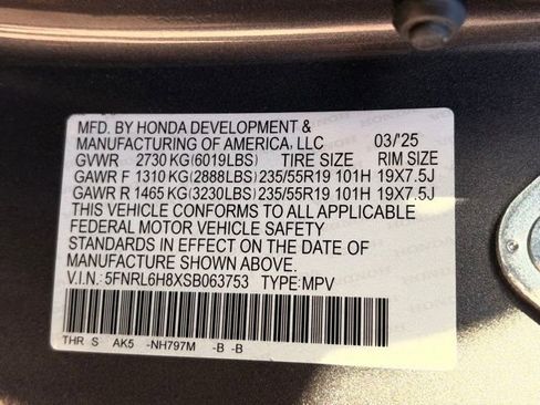 Used 2025 Honda Odyssey Touring image 26