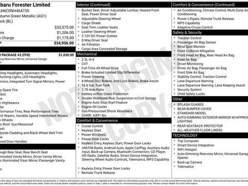 Used 2022 Subaru Forester Limited w/ Popular Package #3 image 15