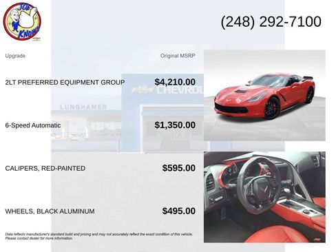 Used 2014 Chevrolet Corvette Stingray Coupe w/ 2LT Preferred Equipment Group RWD image 5