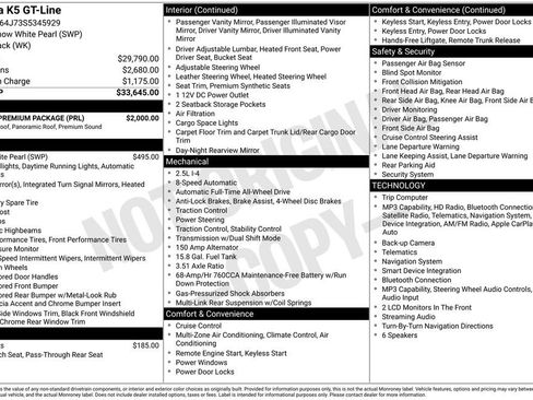 Certified 2025 Kia K5 GT-Line w/ GT-Line Premium Package AWD/4WD image 33