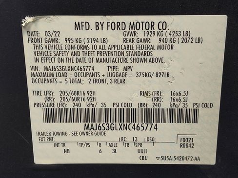 Used 2022 Ford EcoSport SE w/ SE Convenience Package AWD/4WD image 33