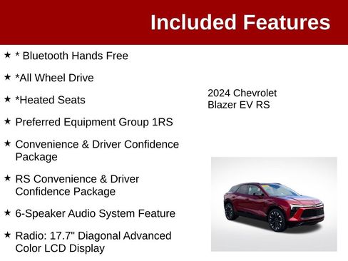 Used 2024 Chevrolet Blazer EV RS AWD/4WD image 3