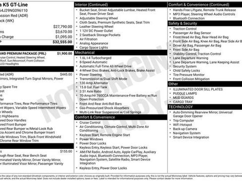 Used 2022 Kia K5 GT-Line w/ GT-Line Awd Premium Package image 2