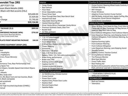 New 2026 Chevrolet Trax RS w/ Sunroof Package FWD image 26
