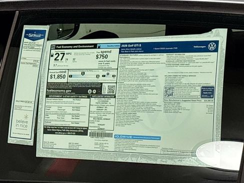 New 2026 Volkswagen GTI S FWD image 24