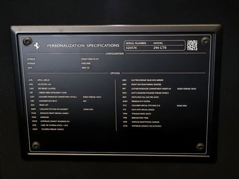 Used 2025 Ferrari 296 GTB RWD image 22