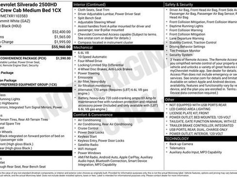 Used 2024 Chevrolet Silverado 2500 Custom w/ Custom Convenience Package AWD/4WD image 68