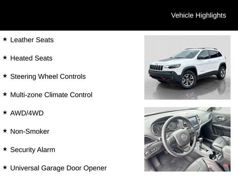 Used 2019 Jeep Cherokee Trailhawk w/ Comfort/Convenience Group AWD/4WD image 16