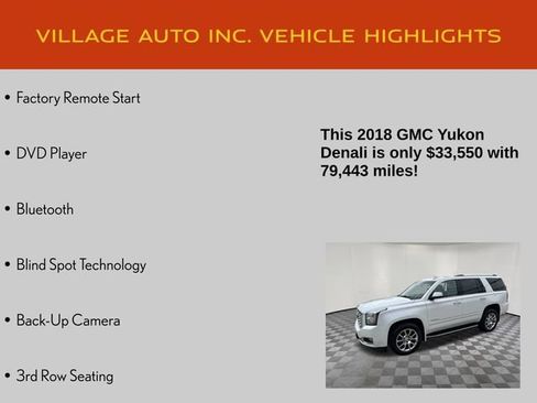 Used 2018 GMC Yukon Denali w/ Open Road Package AWD/4WD image 21