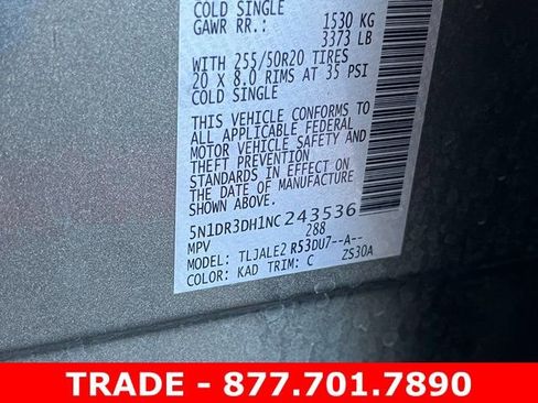 Used 2022 Nissan Pathfinder Platinum w/ Cargo Package image 28