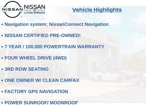Certified 2022 Nissan Pathfinder Platinum w/ Cargo Package AWD/4WD image 34