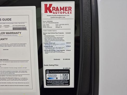 Used 2024 Ford Maverick XLT w/ Equipment Group 300A Standard image 35