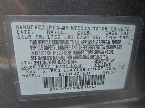 Used 2017 Nissan Versa S Plus image 4