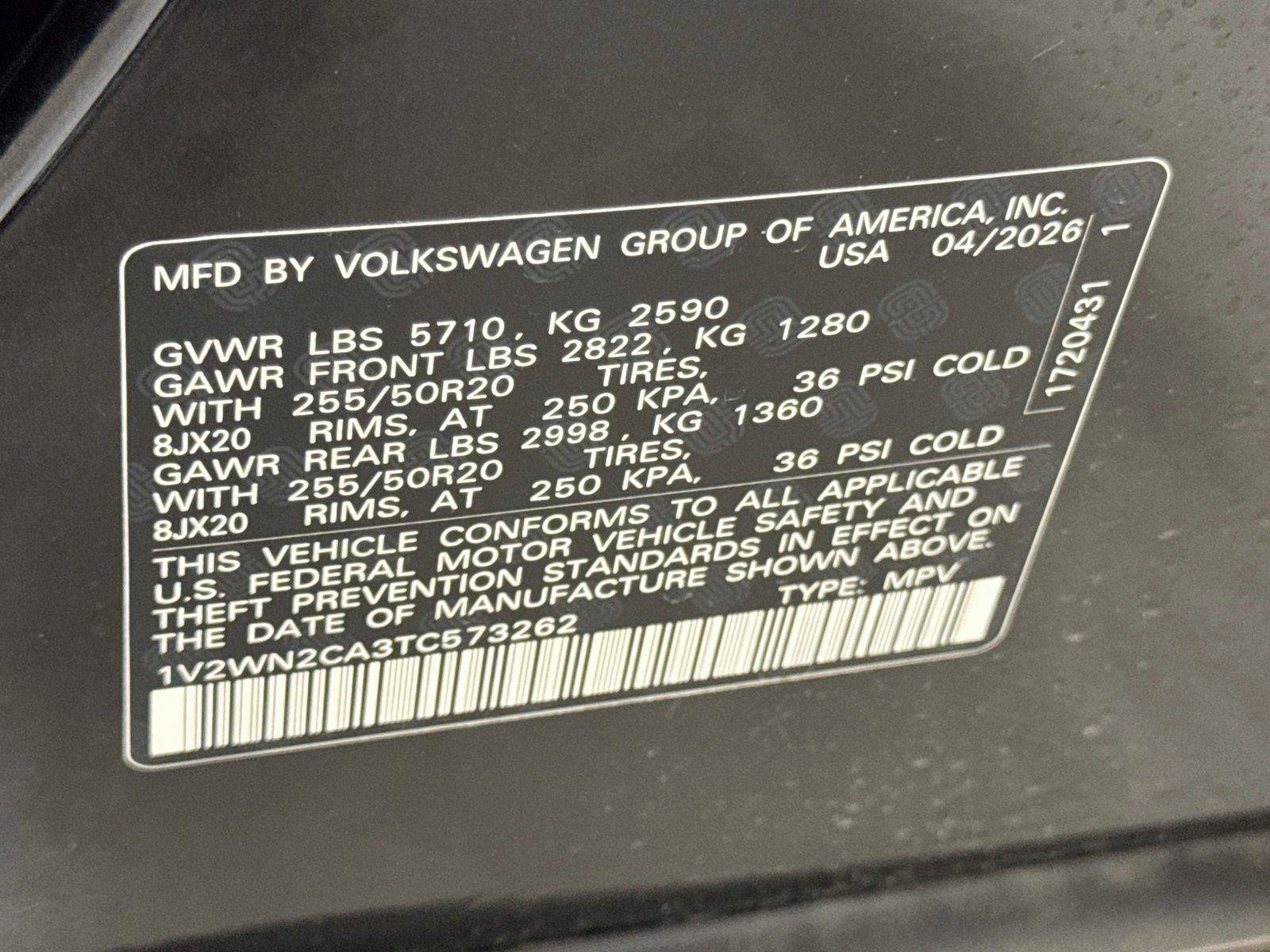 New 2026 Volkswagen Atlas SE FWD image 21