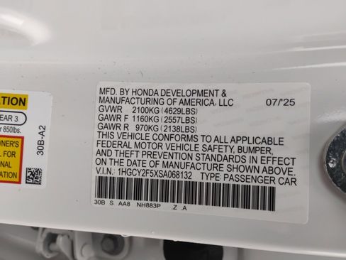 Certified 2025 Honda Accord Sport image 35