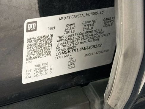 Certified 2021 Chevrolet Tahoe High Country AWD/4WD image 31