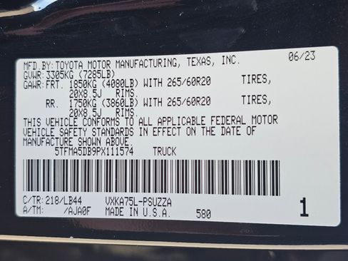 Used 2023 Toyota Tundra 1794 Edition w/ TRD Off-Road Package image 31