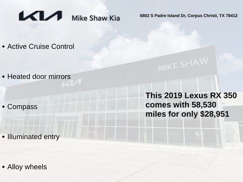 Used 2019 Lexus RX 350 FWD w/ Luxury Package image 3