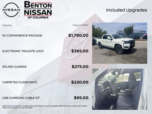 New 2026 Nissan Frontier SV w/ SV Convenience Package AWD/4WD image 7