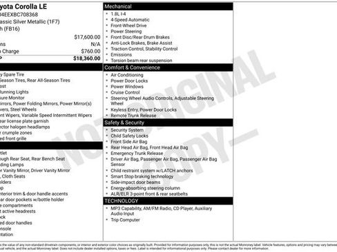 Used 2011 Toyota Corolla LE FWD image 10
