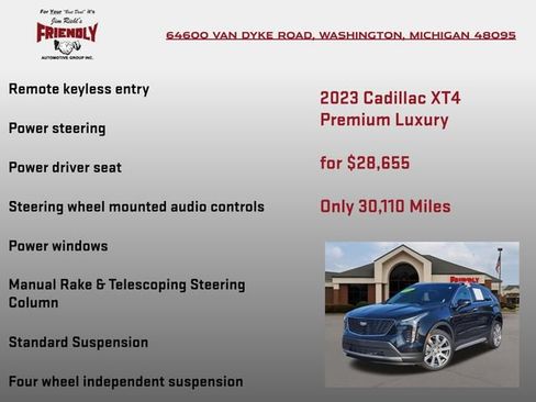 Used 2023 Cadillac XT4 Premium Luxury w/ Cold Weather Package FWD image 25