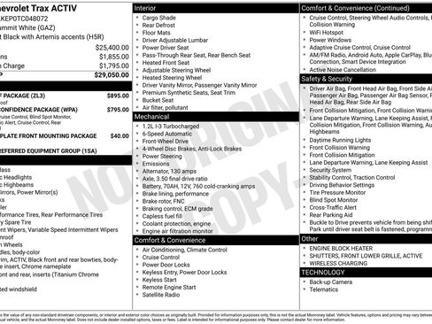 New 2026 Chevrolet Trax ACTIV w/ Sunroof Package FWD image 5