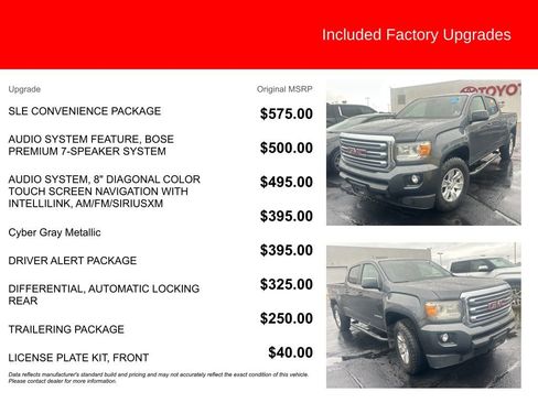 Used 2016 GMC Canyon SLE w/ SLE Convenience Package RWD image 5