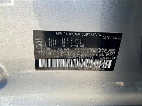 New 2025 Subaru Legacy Limited image 12