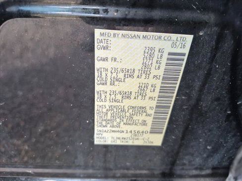 Used 2016 Nissan Murano SL w/ SL Technology Package AWD/4WD image 26