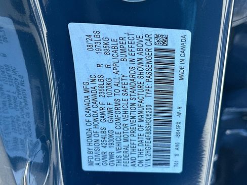 Certified 2025 Honda Civic FWD Hybrid Sedan image 27