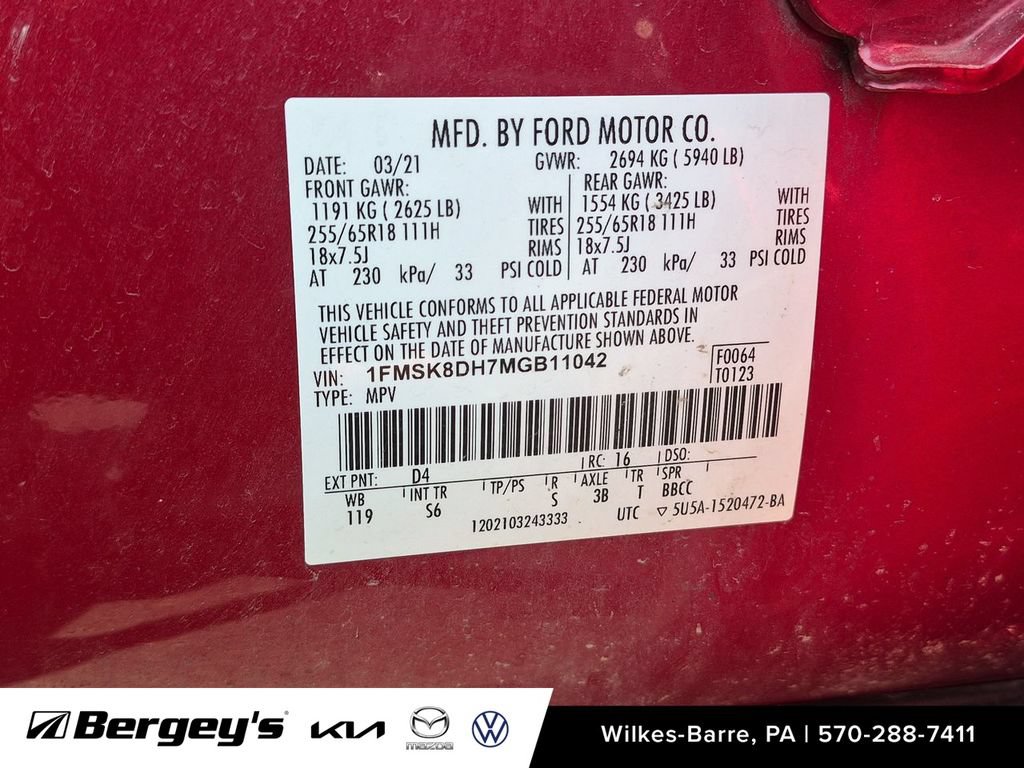 Used 2021 Ford Explorer XLT w/ Equipment Group 202A AWD/4WD image 31