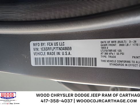New 2026 RAM 1500 Rebel w/ Bed Utility Group AWD/4WD image 16