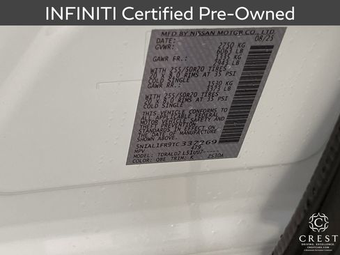Certified 2026 INFINITI QX60 Luxe w/ Cargo Package image 34