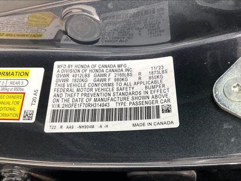 Certified 2024 Honda Civic EX image 33