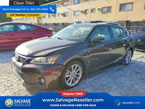 Used 2012 Lexus CT 200h Premium w/ Premium Audio Pkg FWD image 1