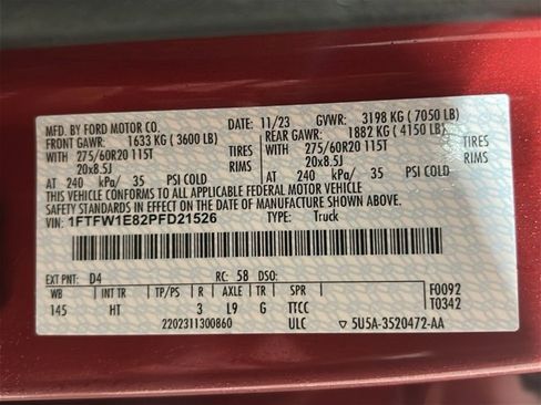 Used 2023 Ford F150 Lariat w/ Equipment Group 502A High image 32