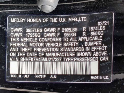 Used 2021 Honda Civic Sport image 35