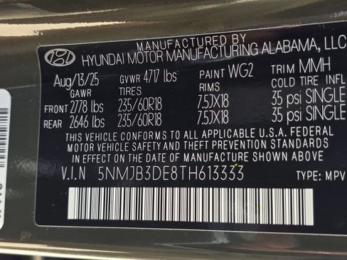 Certified 2026 Hyundai Tucson SEL Plus FWD image 32