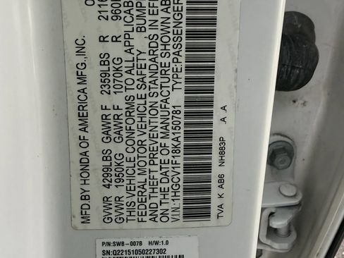 Used 2019 Honda Accord LX image 18