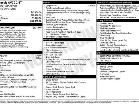 Used 2023 Genesis GV70 2.5T w/ Advanced Package AWD/4WD image 39