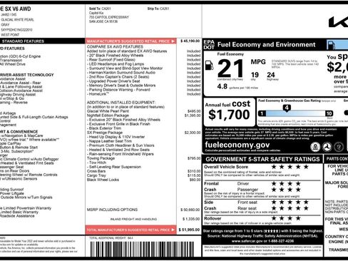 Used 2022 Kia Telluride SX w/ SX Prestige Package AWD/4WD image 57