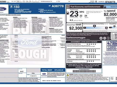 Used 2025 Ford F150 Lariat w/ Equipment Group 501A Mid AWD/4WD image 2