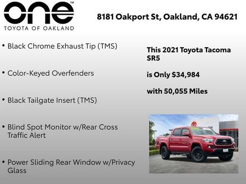Certified 2021 Toyota Tacoma SR5 w/ Technology Package AWD/4WD image 19