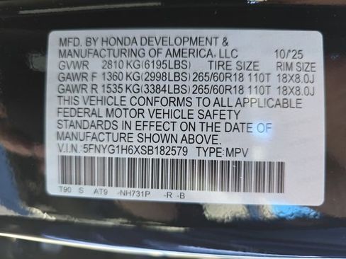 New 2025 Honda Pilot TrailSport image 37