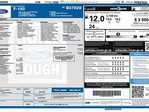 Used 2023 Ford F150 Lariat w/ Equipment Group 502A High AWD/4WD image 3